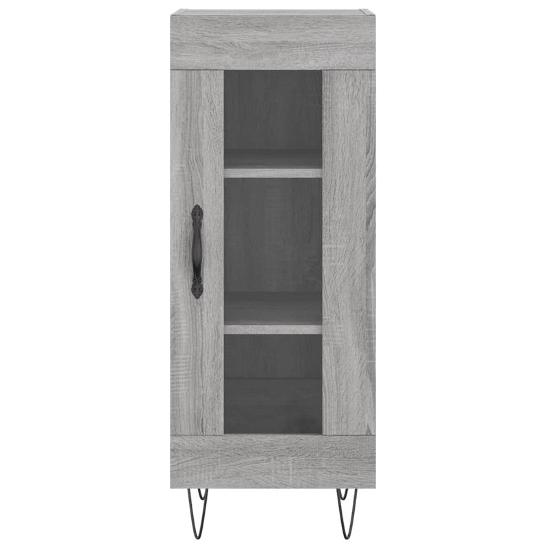 Highboard Grey Sonoma 34.5x34x180 cm Engineered Wood