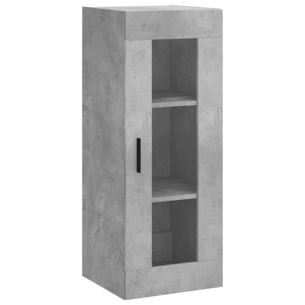 Highboard 34.5x34x180 cm Engineered Wood 1 Door Concrete grey