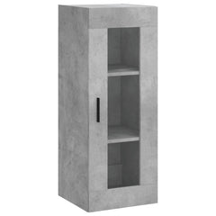 Highboard 34.5x34x180 cm Engineered Wood 1 Door Concrete grey