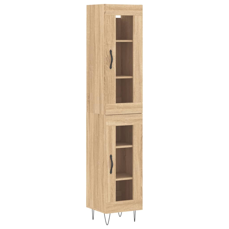 Highboard Sonoma Oak 34.5x34x180 cm Engineered Wood