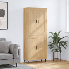 Highboard 69.5x34x180 cm Engineered Wood 2 Wood Doors Sonoma oak