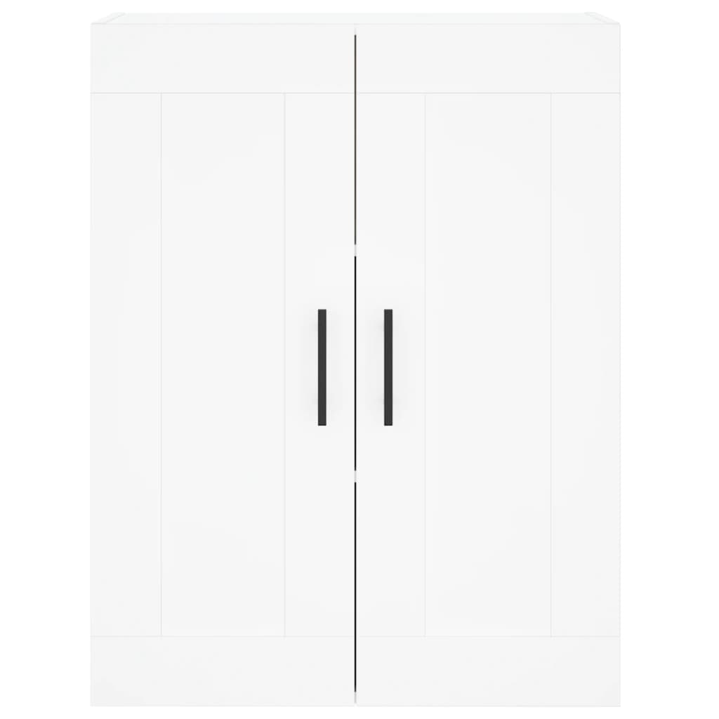 Highboard 69.5x34x180 cm Engineered Wood 2 Wood Doors White