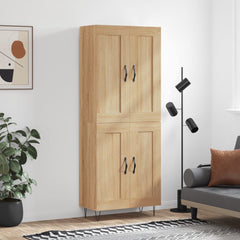 Highboard 69.5x34x180 cm Engineered Wood 2 Wood Doors Sonoma oak