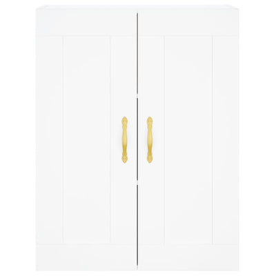 Highboard White 69.5x34x180 cm Engineered Wood