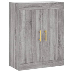 vidaXL Highboard Grey Sonoma 69,5x34x180 cm Engineered Wood 4
