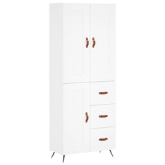 vidaXL Highboard White 69,5x34x180 cm Engineered Wood 2