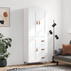 vidaXL Highboard White 69,5x34x180 cm Engineered Wood 1