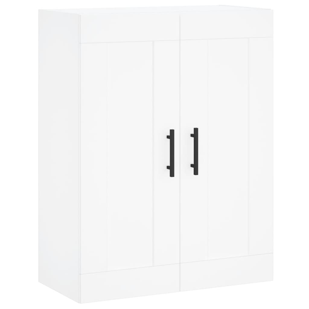 Highboard 69.5x34x180 cm Engineered Wood 1 Wood Door 3 Drawers White