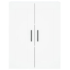 Highboard 69.5x34x180 cm Engineered Wood 1 Wood Door 3 Drawers White