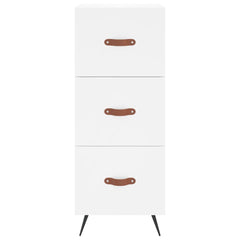 Highboard 34.5x34x180 cm Engineered Wood 3 Drawers White