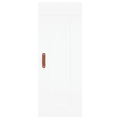 Highboard 34.5x34x180 cm Engineered Wood 3 Drawers White