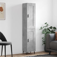 vidaXL Highboard Concrete Grey 34,5x34x180 cm Engineered Wood 1