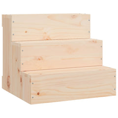 vidaXL Pet Stair 40x37.5x35 cm Solid Wood Pine 2