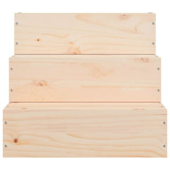 vidaXL Pet Stair 40x37.5x35 cm Solid Wood Pine 4