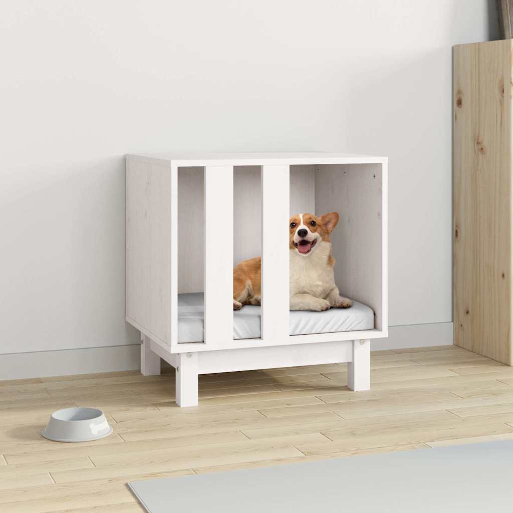 vidaXL Dog House White 50 x 40 x 52 cm 1