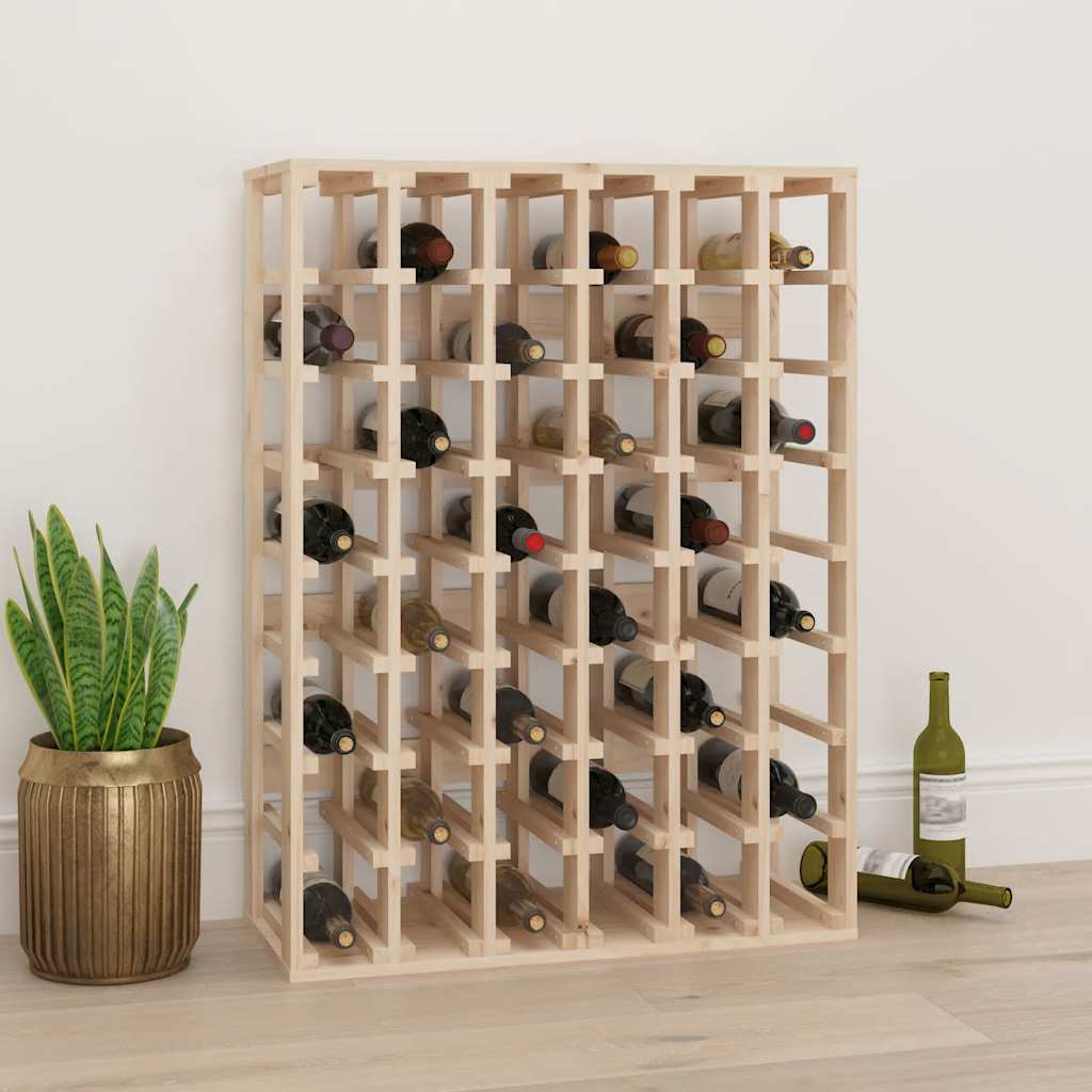 vidaXL Wine Rack 70x33x94 cm Solid Wood Pine 1