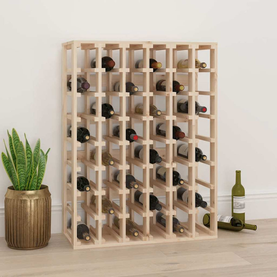 vidaXL Wine Rack 70x33x94 cm Solid Wood Pine 1
