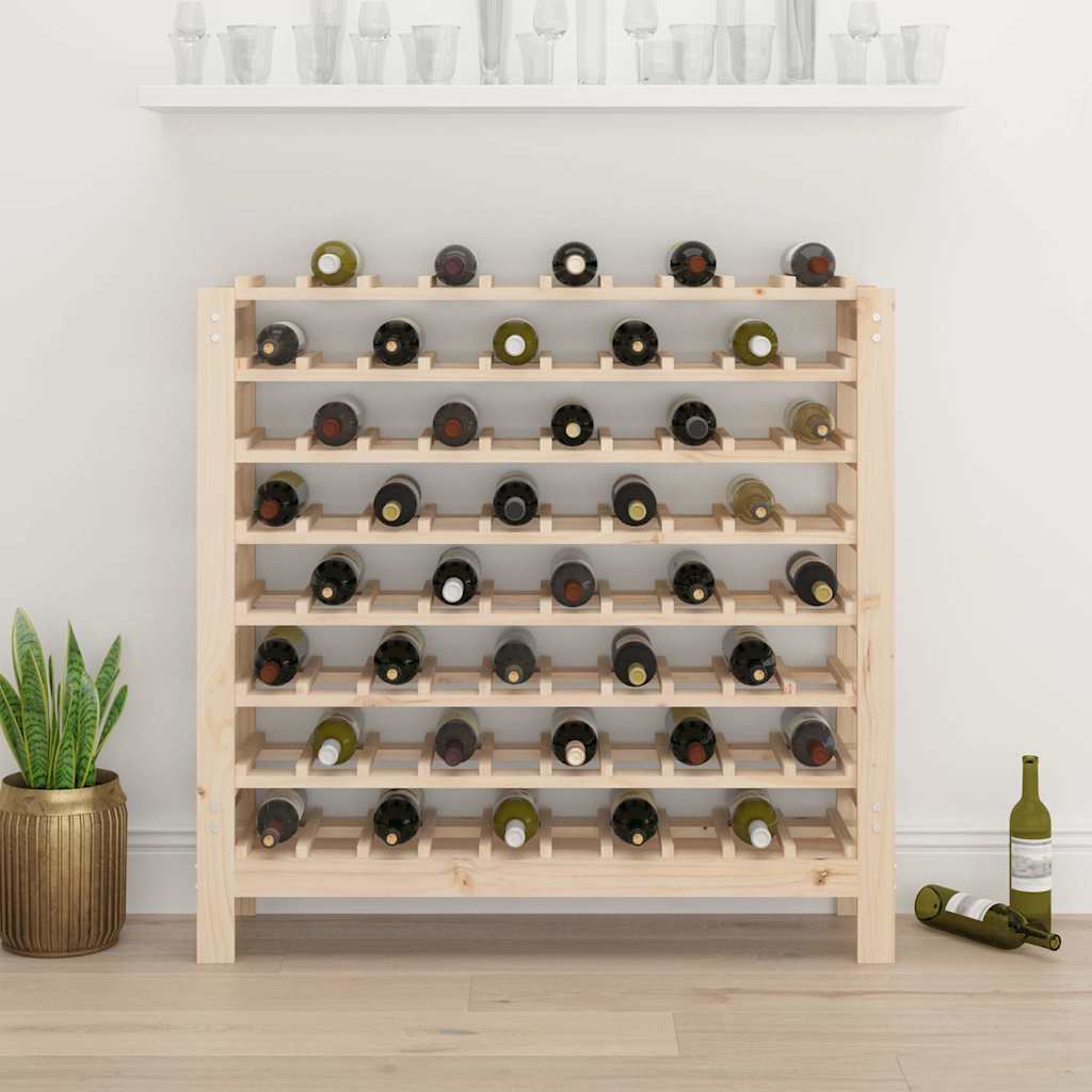 Wine Rack Solid Wood Pine