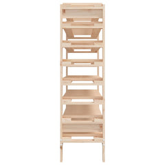 vidaXL Wine Rack 109.5x30x107.5 cm Solid Wood Pine 6