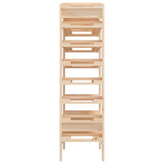 vidaXL Wine Rack 61.5x30x107.5 cm Solid Wood Pine 6
