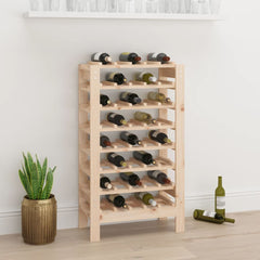 vidaXL Wine Rack 61.5x30x107.5 cm Solid Wood Pine 1