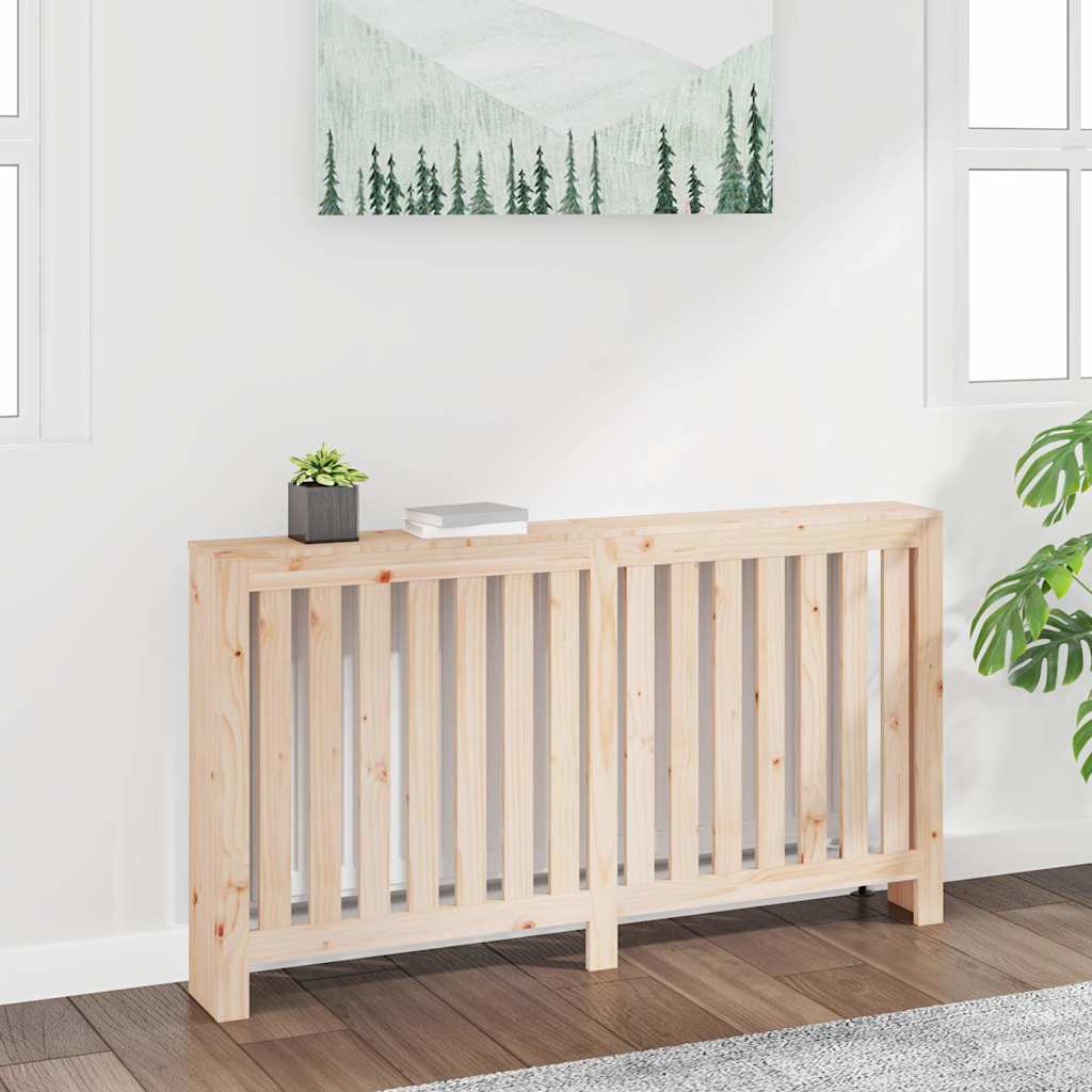 vidaXL Radiator Cover 153x19x84 cm Solid Wood Pine 1