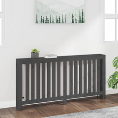 vidaXL Radiator Cover Grey 169x19x84 cm Solid Wood Pine 1