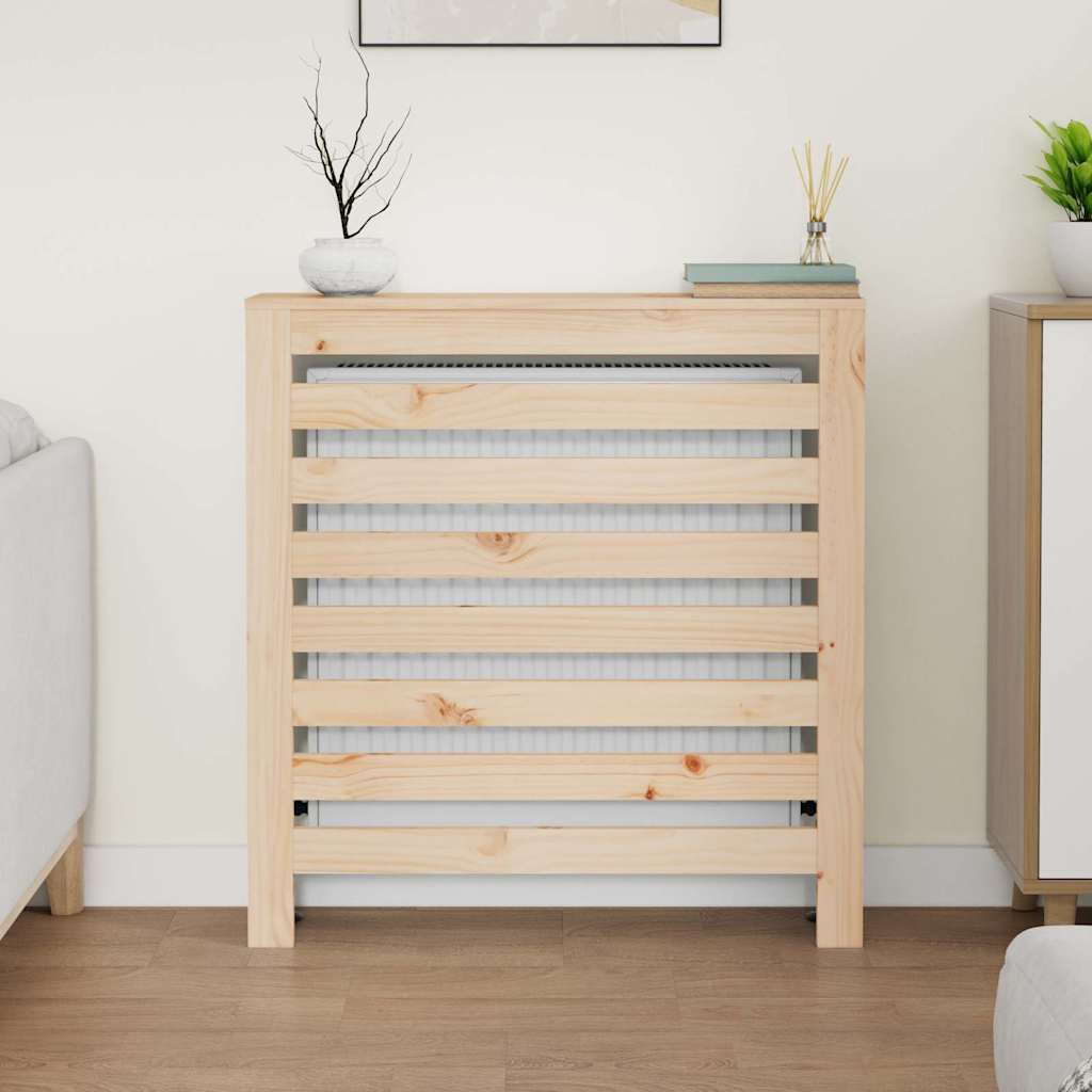 vidaXL Radiator Cover 79.5x19x84 cm Solid Wood Pine 3