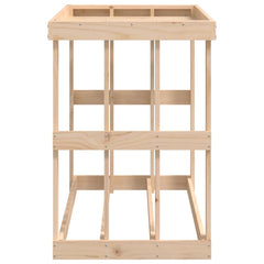 vidaXL Outdoor Log Holder 108x52x74 cm Solid Wood Pine 6