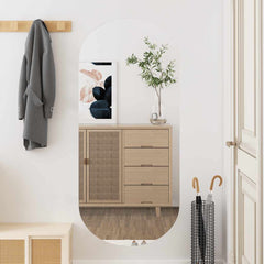 vidaXL Wall Mirror 45x100 cm Glass Oval 1