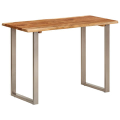 vidaXL Dining Table 110x50x76 cm Solid Wood Acacia 2
