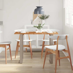 vidaXL Dining Table 110x50x76 cm Solid Wood Acacia 3