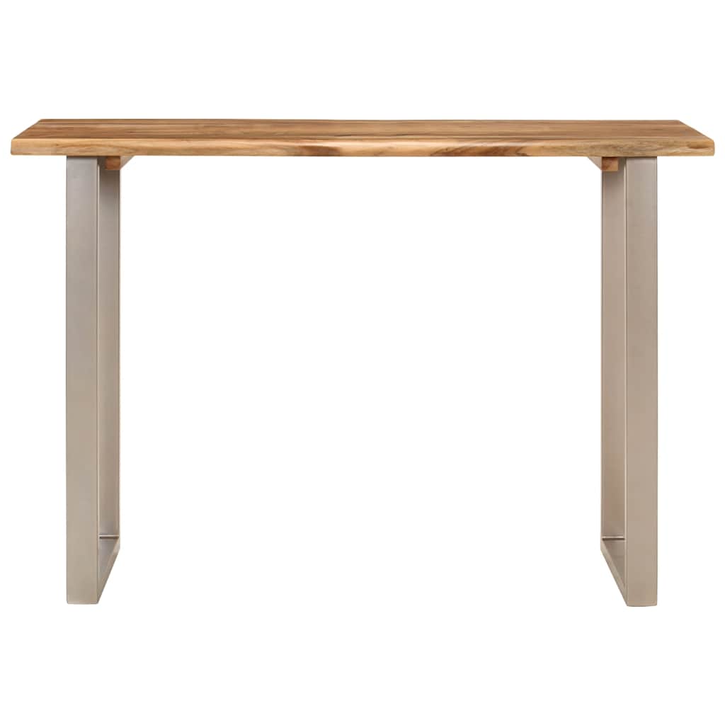 vidaXL Dining Table 110x50x76 cm Solid Wood Acacia 4