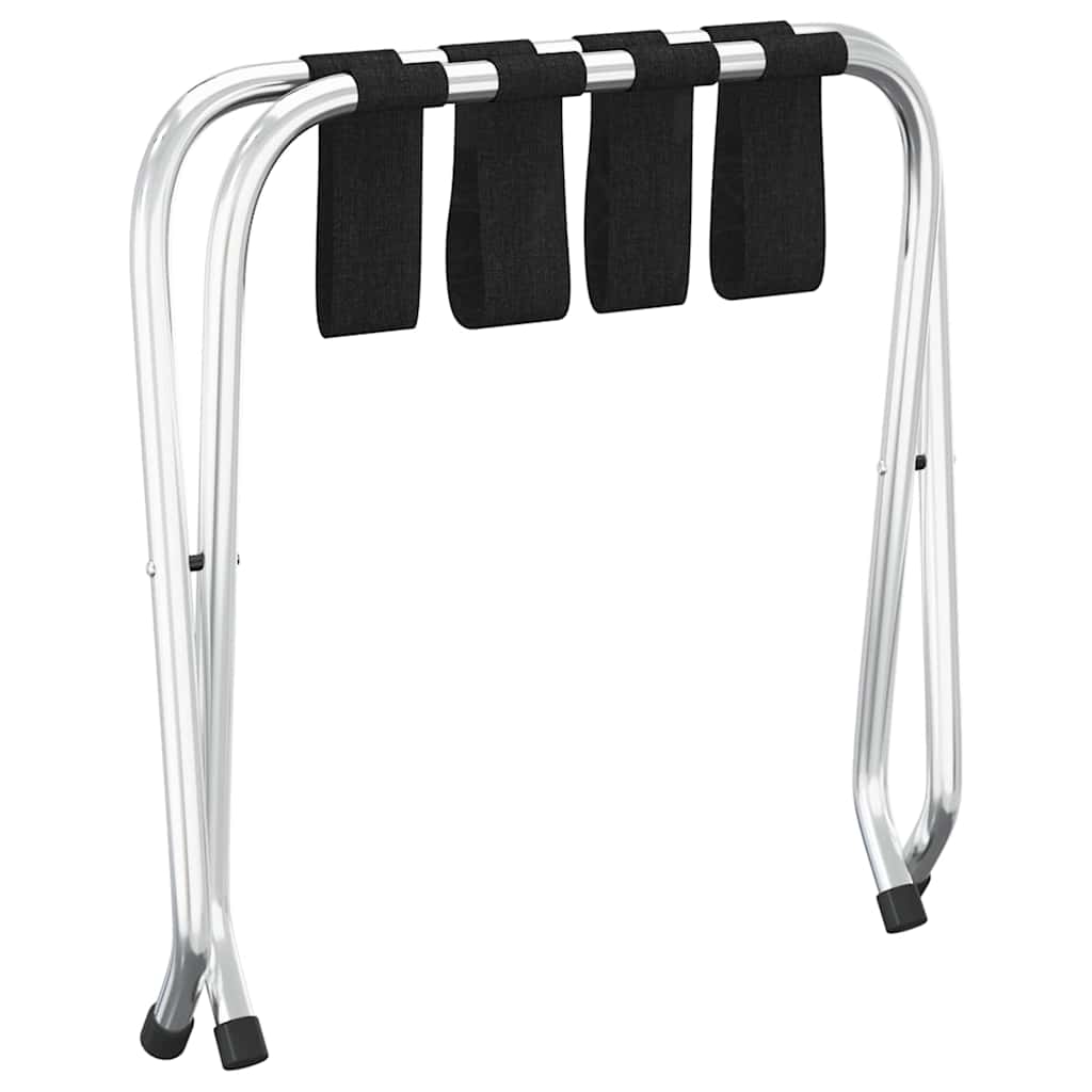 vidaXL Luggage Rack Black and Silver 56x40x49 cm 5