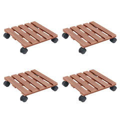 vidaXL Plant Trolleys Ø30x7.5 WPC