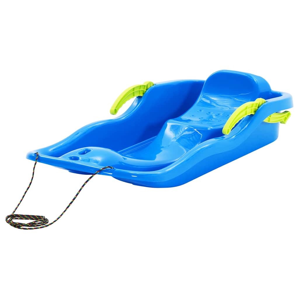 Sledge with Brakes 87x40x18 cm Polypropylene Blue