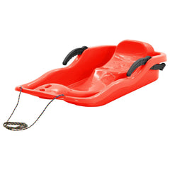 Sledge with Brakes 87x40x18 cm Polypropylene Red