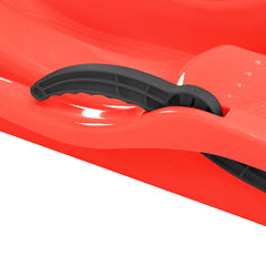 Sledge with Brakes 87x40x18 cm Polypropylene Red