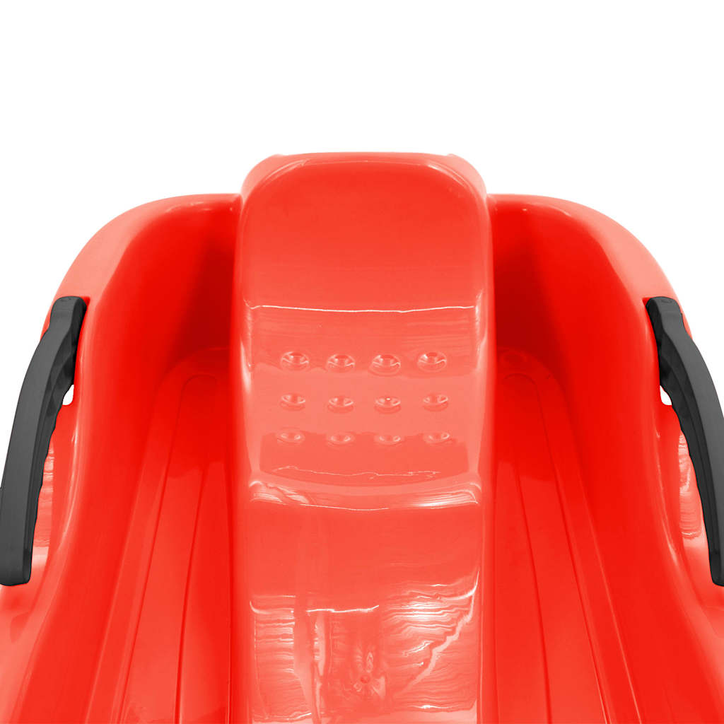 Sledge with Brakes 87x40x18 cm Polypropylene Red