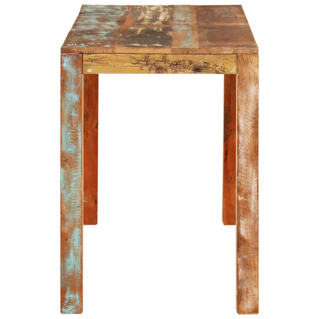 vidaXL Dining Table 110x55x76 cm Solid Wood Reclaimed 3