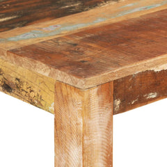 vidaXL Dining Table 110x55x76 cm Solid Wood Reclaimed 5