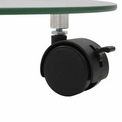 vidaXL Plant Rollers 4 pcs 28 cm Tempered Glass Round 4