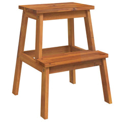 vidaXL 2 Step Stool 40x38x50 cm Solid Wood Acacia 2