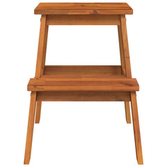 vidaXL 2 Step Stool 40x38x50 cm Solid Wood Acacia 4
