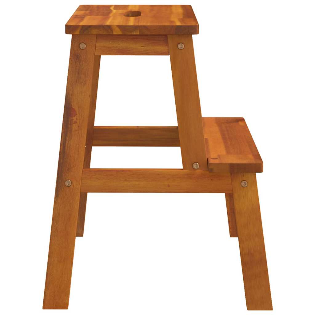 vidaXL 2 Step Stool 40x38x50 cm Solid Wood Acacia 5