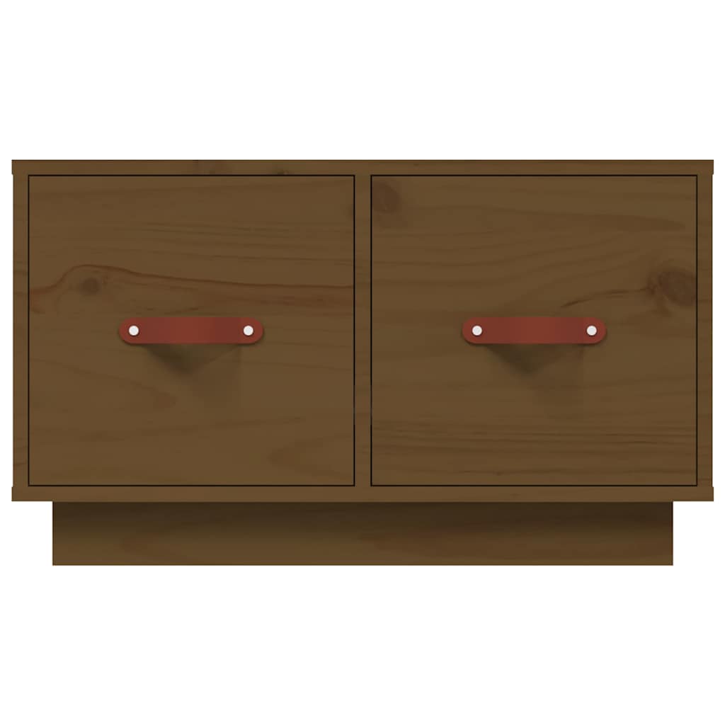 vidaXL Coffee Table Honey Brown 60x53x35 cm Solid Wood Pine 6