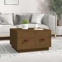 vidaXL Coffee Table Honey Brown 60x53x35 cm Solid Wood Pine 1