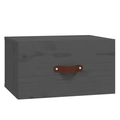 vidaXL Wall-mounted Bedside Cabinets 2 pcs Grey 40x29.5x22 cm 5