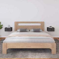 vidaXL Wall-mounted Bedside Cabinets 2 pcs Grey 40x29.5x22 cm 1