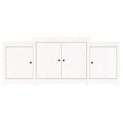 Sideboard 164x37x68 cm Solid Wood Pine White